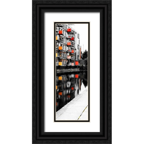Reflecting Lofts II Black Ornate Wood Framed Art Print with Double Matting by Peck, Gail