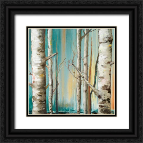 Birch Forest II Black Ornate Wood Framed Art Print with Double Matting by Pinto, Patricia