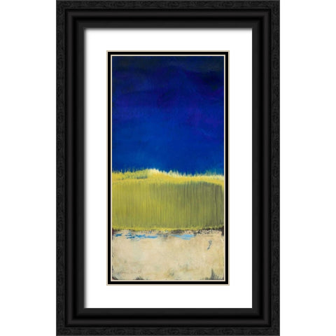 Blue Lagoon I Black Ornate Wood Framed Art Print with Double Matting by Loreth, Lanie