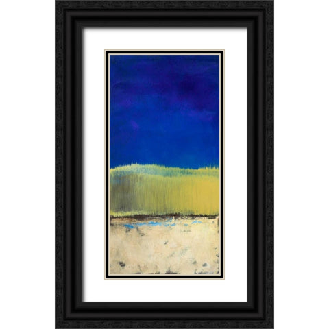 Blue Lagoon II Black Ornate Wood Framed Art Print with Double Matting by Loreth, Lanie