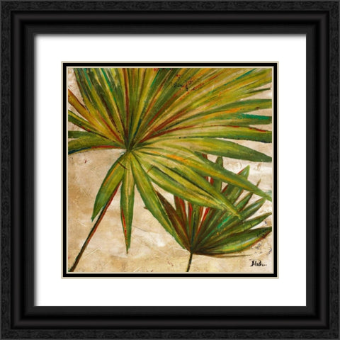 New Palmera Take Two II Black Ornate Wood Framed Art Print with Double Matting by Pinto, Patricia