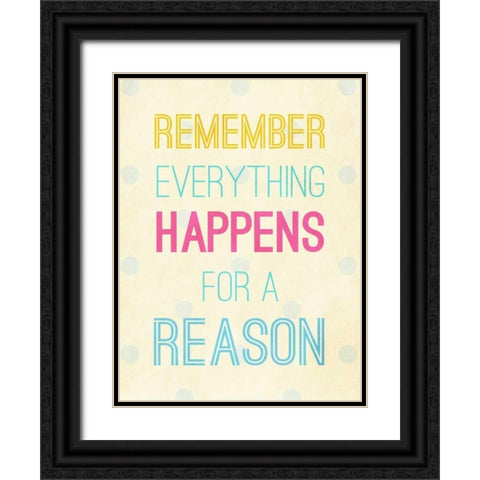 For a Reason Black Ornate Wood Framed Art Print with Double Matting by SD Graphics Studio