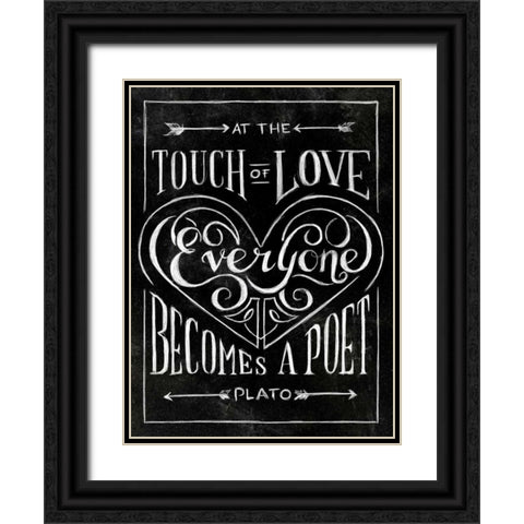 Everyone Becomes Black Ornate Wood Framed Art Print with Double Matting by SD Graphics Studio