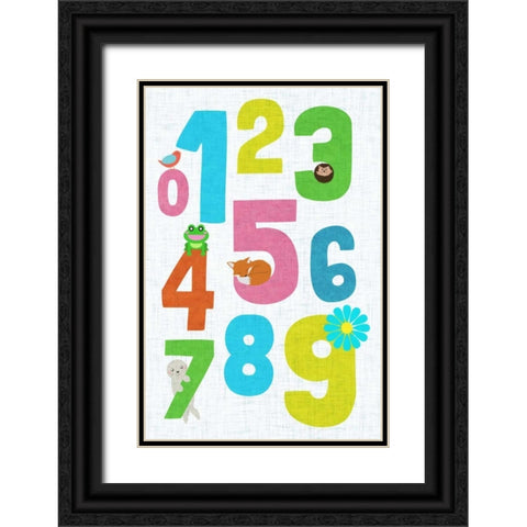 123 Black Ornate Wood Framed Art Print with Double Matting by SD Graphics Studio