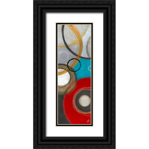 Playful Abstract I Black Ornate Wood Framed Art Print with Double Matting by Marcon, Michael