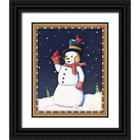 In the Spirit I Black Ornate Wood Framed Art Print with Double Matting by Josefina