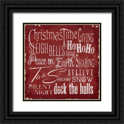 Holiday Type II Black Ornate Wood Framed Art Print with Double Matting by Medley, Elizabeth