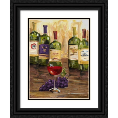 Chianti II Black Ornate Wood Framed Art Print with Double Matting by French-Roussia, Heather A.