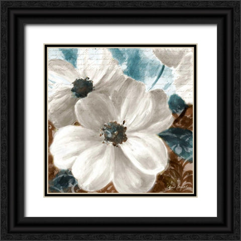 Walk With Beauty Blue II Black Ornate Wood Framed Art Print with Double Matting by Loreth, Lanie