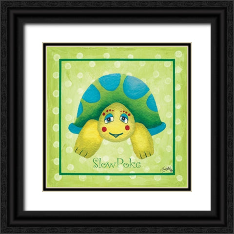 Turtle Black Ornate Wood Framed Art Print with Double Matting by Medley, Elizabeth