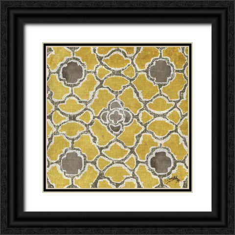 Gold Modele I Black Ornate Wood Framed Art Print with Double Matting by Medley, Elizabeth