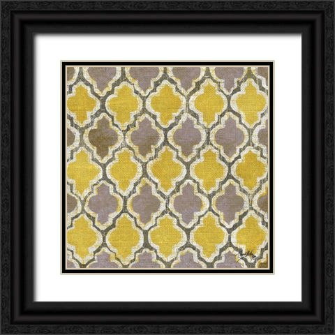 Gold Modele II Black Ornate Wood Framed Art Print with Double Matting by Medley, Elizabeth