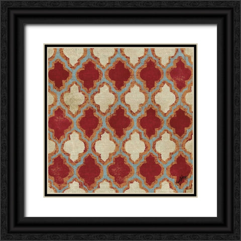 Moroccan Modele II Black Ornate Wood Framed Art Print with Double Matting by Medley, Elizabeth