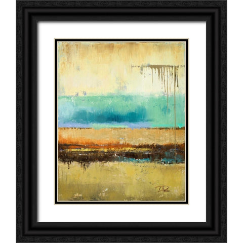 Rain II Black Ornate Wood Framed Art Print with Double Matting by Pinto, Patricia