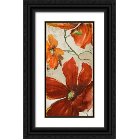 Modernismo Roja I Black Ornate Wood Framed Art Print with Double Matting by Pinto, Patricia