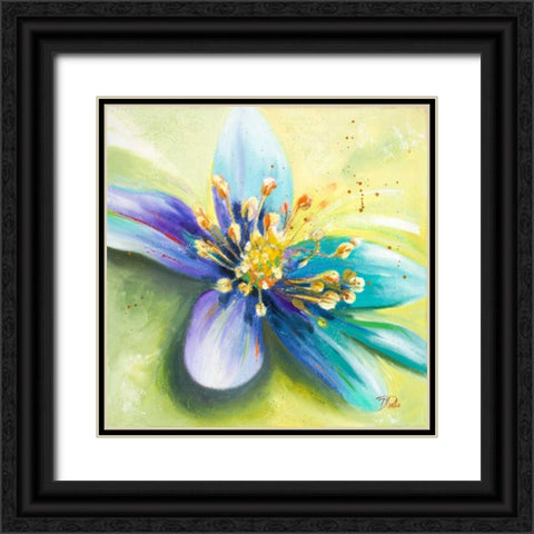 Summer Flowers I Black Ornate Wood Framed Art Print with Double Matting by Pinto, Patricia