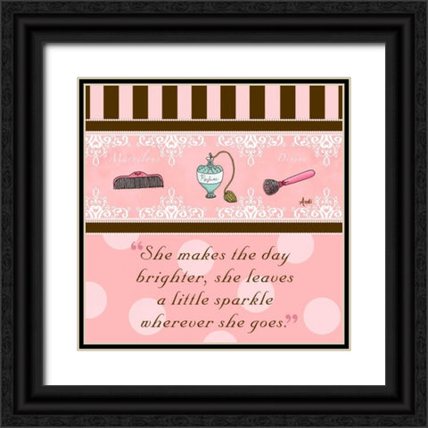 Classy and Fabulous I Black Ornate Wood Framed Art Print with Double Matting by Metz, Andi