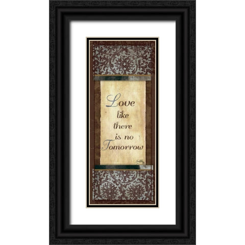 Dream and Love I Black Ornate Wood Framed Art Print with Double Matting by Medley, Elizabeth