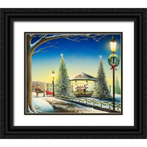 Tis the Season Black Ornate Wood Framed Art Print with Double Matting by Nawrocke, Bruce
