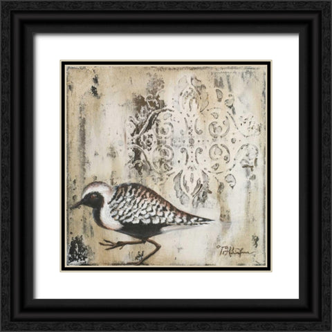 Couture Sandy Shore I Black Ornate Wood Framed Art Print with Double Matting by Hakimipour, Tiffany