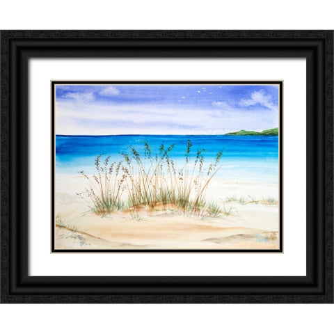 July I Black Ornate Wood Framed Art Print with Double Matting by Urban Pearl Collection, Llc