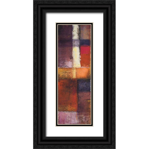 Deconstructing Panel I Black Ornate Wood Framed Art Print with Double Matting by Marcon, Michael