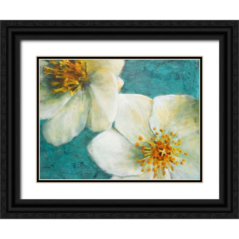 Purely Elegant II Black Ornate Wood Framed Art Print with Double Matting by Johnson, Walt