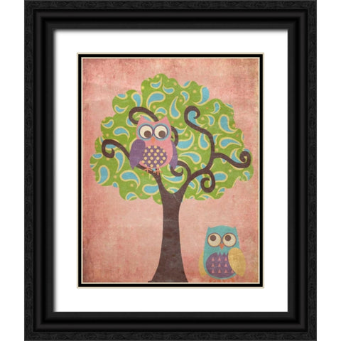 Wisdom in Tree II Black Ornate Wood Framed Art Print with Double Matting by Metz, Andi