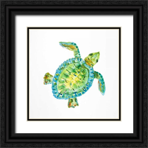 Sealife I Black Ornate Wood Framed Art Print with Double Matting by DeRice, Julie
