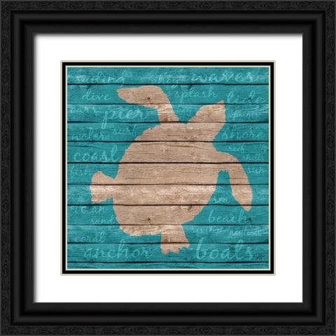 Coastal Wonder II Black Ornate Wood Framed Art Print with Double Matting by DeRice, Julie