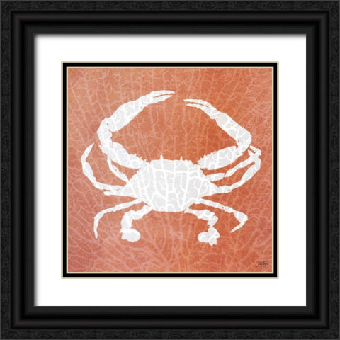 Sealife on Coral IV Black Ornate Wood Framed Art Print with Double Matting by DeRice, Julie