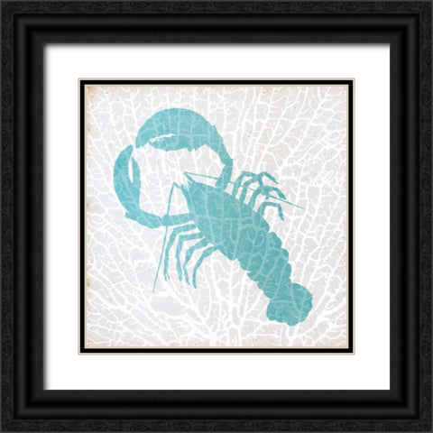 Sealife on Coral VI Black Ornate Wood Framed Art Print with Double Matting by DeRice, Julie
