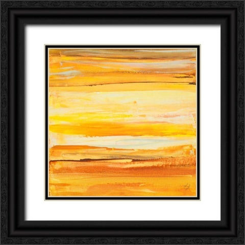 Quiet Time Square II Black Ornate Wood Framed Art Print with Double Matting by Loreth, Lanie