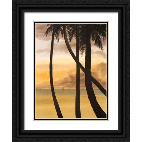 Approaching Horizon I Black Ornate Wood Framed Art Print with Double Matting by Baliko, Linda