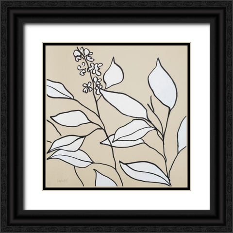 Modern Foliage II Black Ornate Wood Framed Art Print with Double Matting by Loreth, Lanie