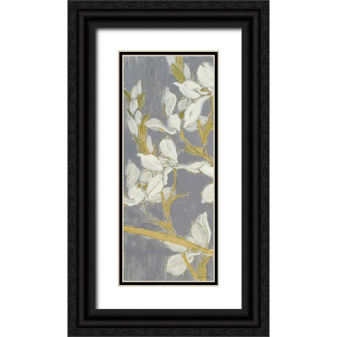 Tranquil Elegance Panel I Black Ornate Wood Framed Art Print with Double Matting by Loreth, Lanie