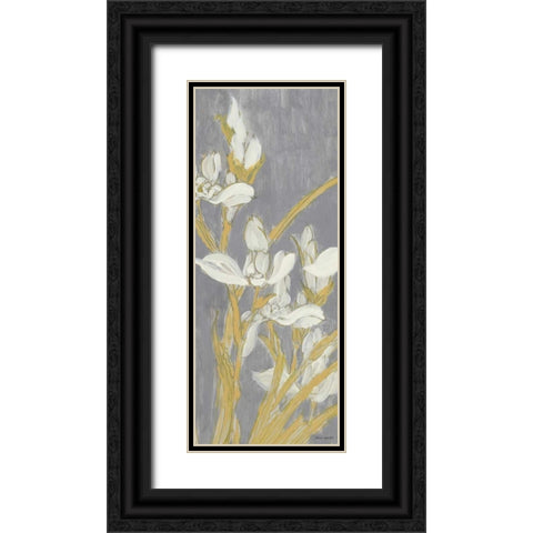 Tranquil Elegance Panel II Black Ornate Wood Framed Art Print with Double Matting by Loreth, Lanie