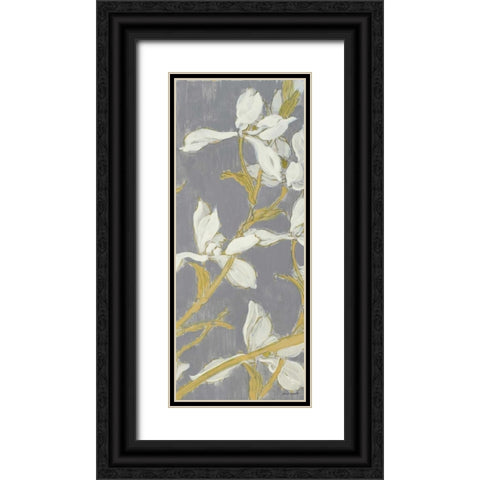 Tranquil Elegance Panel III Black Ornate Wood Framed Art Print with Double Matting by Loreth, Lanie