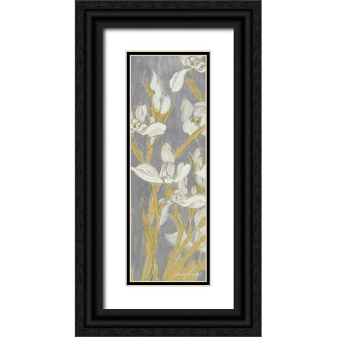 Tranquil Elegance Panel IV Black Ornate Wood Framed Art Print with Double Matting by Loreth, Lanie