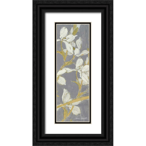 Tranquil Elegance Panel V Black Ornate Wood Framed Art Print with Double Matting by Loreth, Lanie