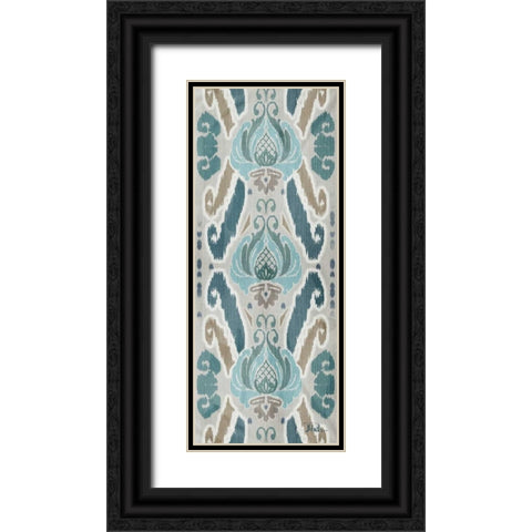 A Touch of Flourish III Black Ornate Wood Framed Art Print with Double Matting by Pinto, Patricia