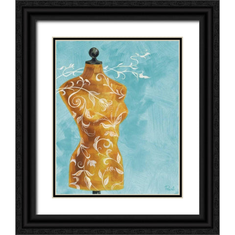 Dressmakers Assistant I Black Ornate Wood Framed Art Print with Double Matting by Urban Pearl Collection, Llc