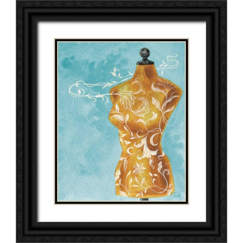 Dressmakers Assistant II Black Ornate Wood Framed Art Print with Double Matting by Urban Pearl Collection, Llc