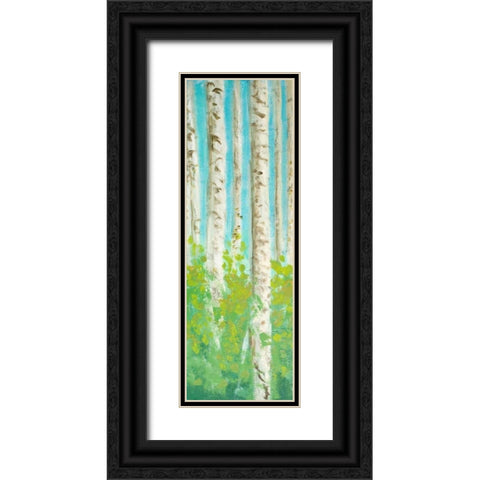 Vibrant Birchwood I Black Ornate Wood Framed Art Print with Double Matting by Johnson, Walt