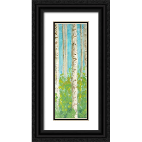 Vibrant Birchwood II Black Ornate Wood Framed Art Print with Double Matting by Johnson, Walt
