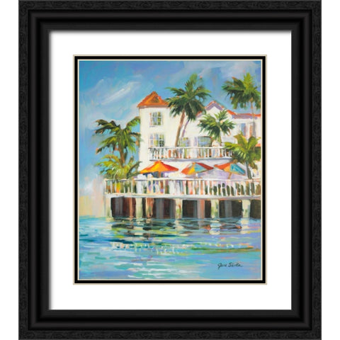 Resort Style Black Ornate Wood Framed Art Print with Double Matting by Slivka, Jane