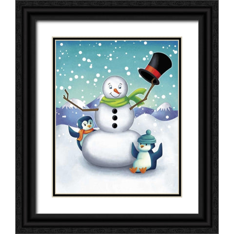 Oh the Joy IV Black Ornate Wood Framed Art Print with Double Matting by Josefina