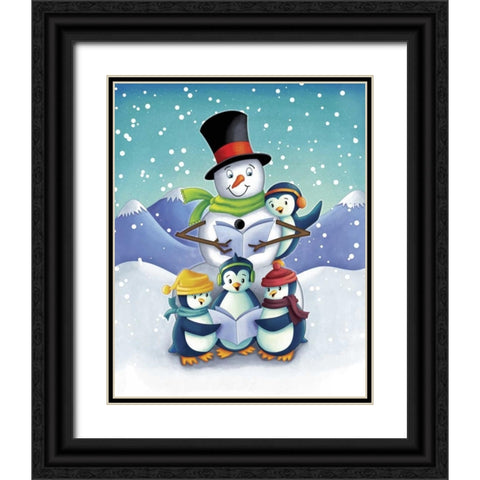 Oh the Joy II Black Ornate Wood Framed Art Print with Double Matting by Josefina