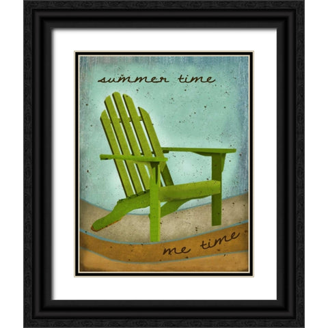 Summertime Black Ornate Wood Framed Art Print with Double Matting by Albert, Beth