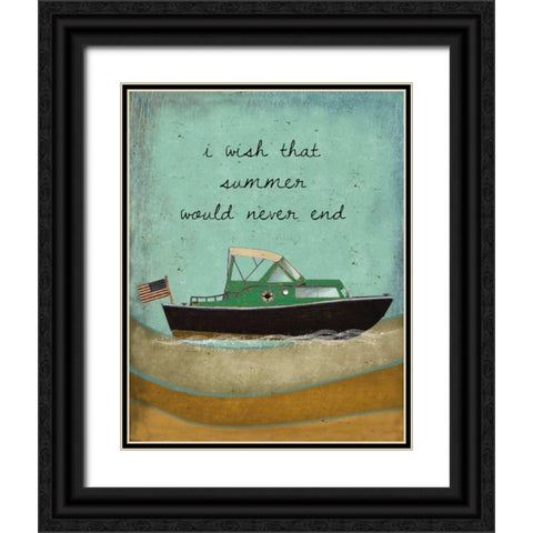 Wish Summer Would Never End Black Ornate Wood Framed Art Print with Double Matting by Albert, Beth